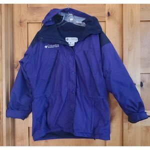 Vintage Columbia Sportwear Purple Winter Coat Jacket LARGE Insulated Snow Ski L